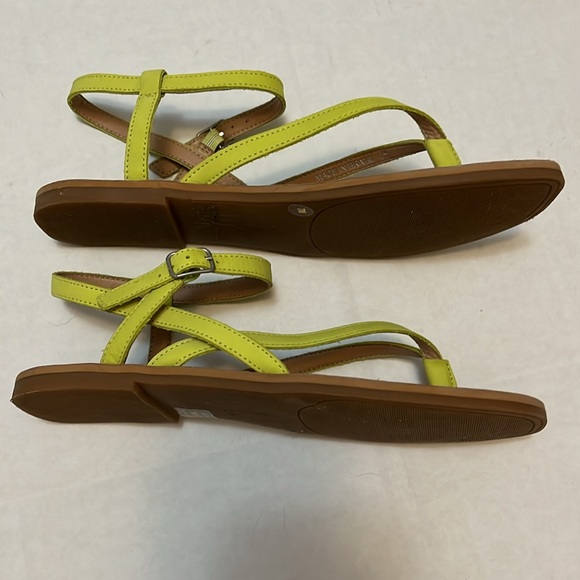 LUCKY BRAND BYLEE LIME LEATHER SANDALS SIZE 7 - Picture 7 of 11